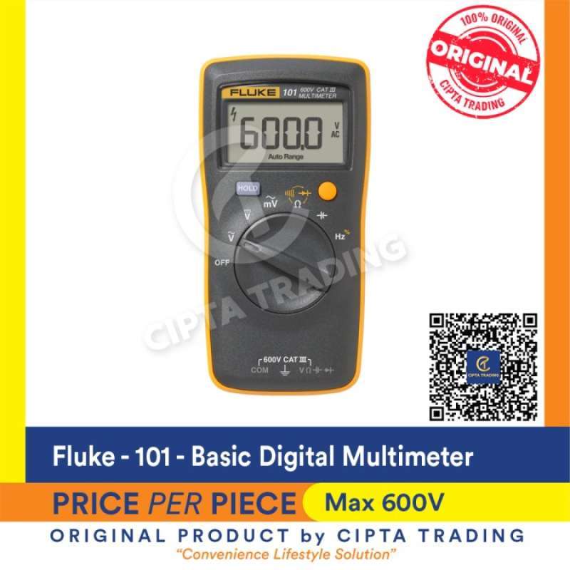 Promo Measuring Tool Fluke Fluke 101 Basic Digital Multimeter Diskon 2 di Seller Esmee Shop