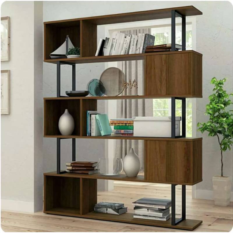 Jual Bookshelves Mantis 150 Rak Lemari Buku Multifungsi Penyekat Serbaguna Buffet Kayu Minimalis