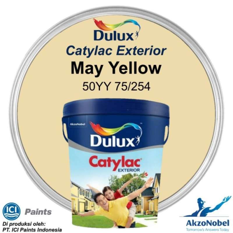 Jual CAT DULUX CATYLAC EXTERIOR 5 KG MAY YELLOW 50YY 75/254 di Seller