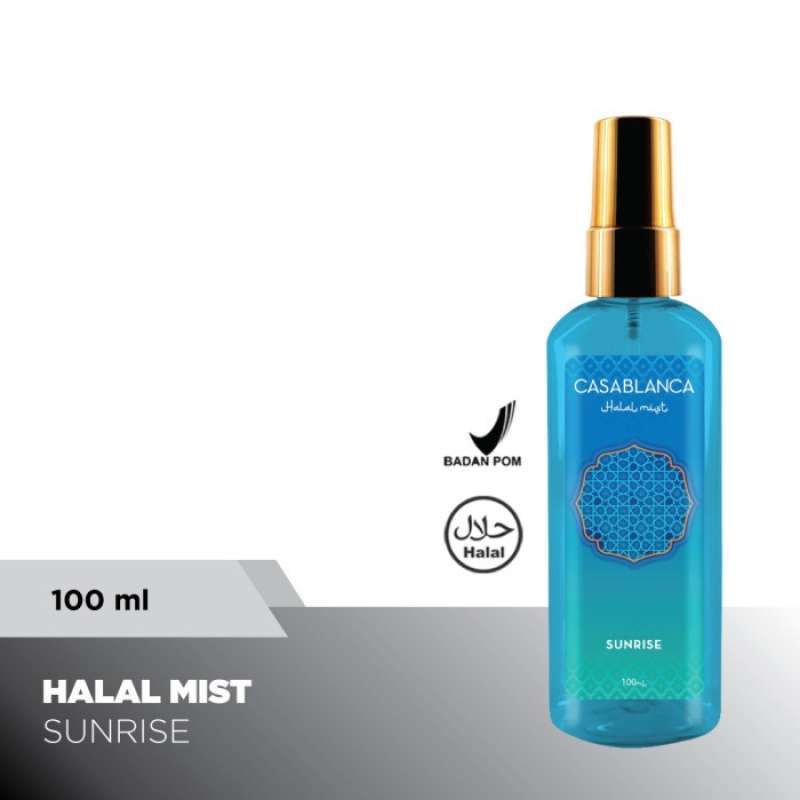 Jual 100ml Casablanca Halal Body Mist 100ml Parfum Badan Night Hitam