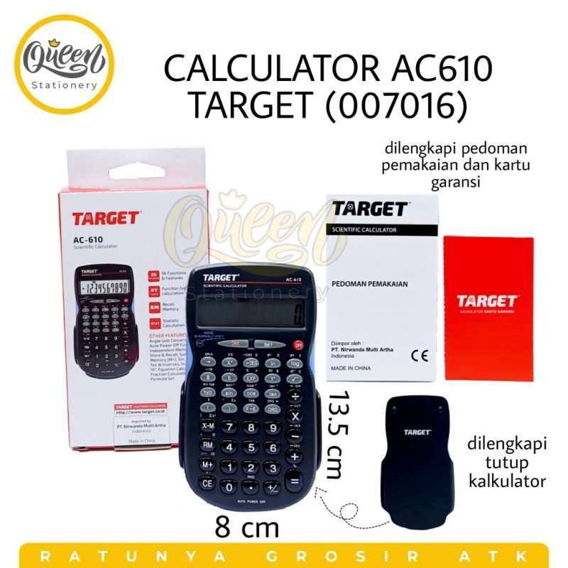 Jual 1 PCS CALCULATOR AC610 TARGET / KALKULATOR / ALAT HITUNG