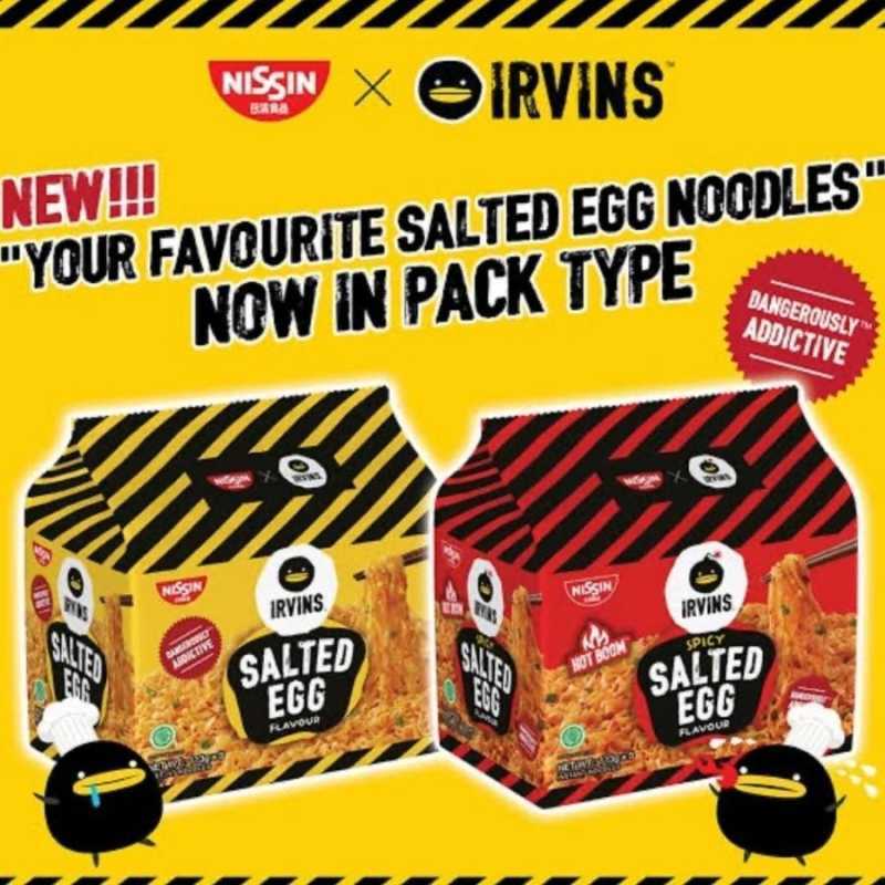 Jual Nissin Irvins Noodle Salted Egg Spicy Salted Egg Ecer di Seller