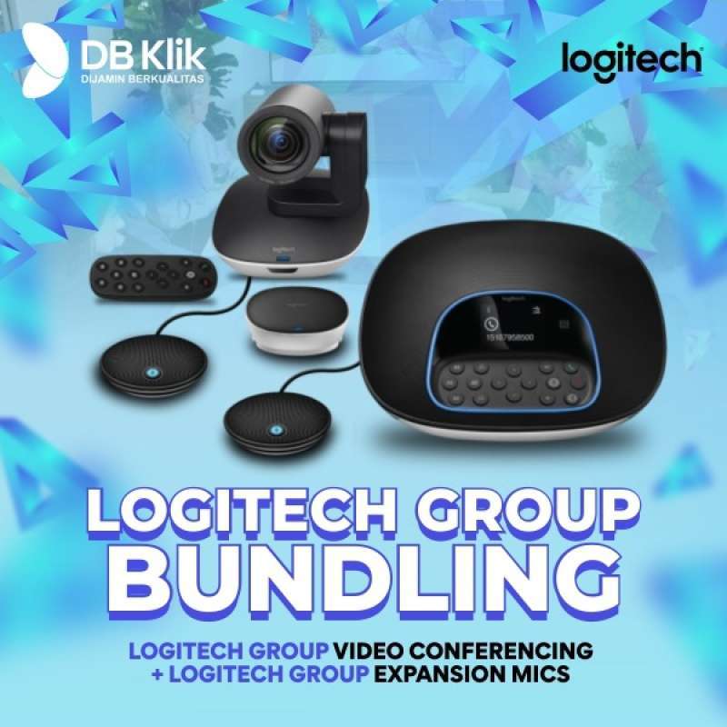 Jual Logitech Group Video Conferencing System + Logitech Group