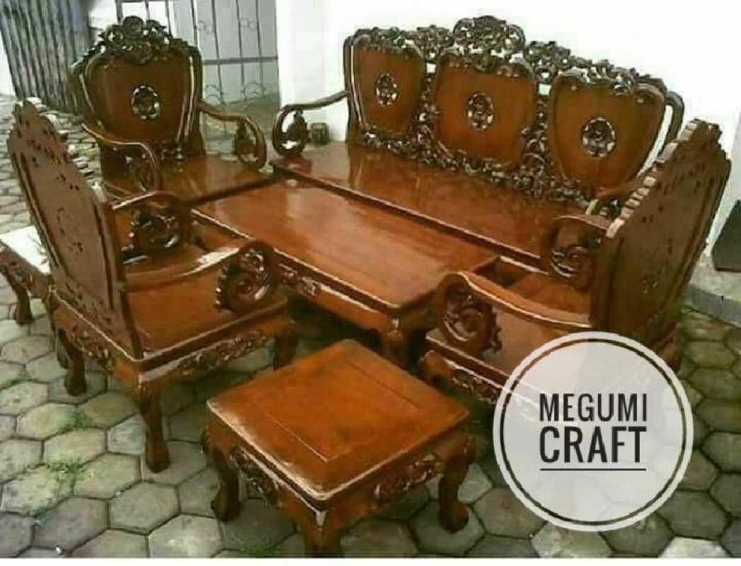 Jual Kursi meja tamu minimalis jati jepara mebel minimalis Megumicraft