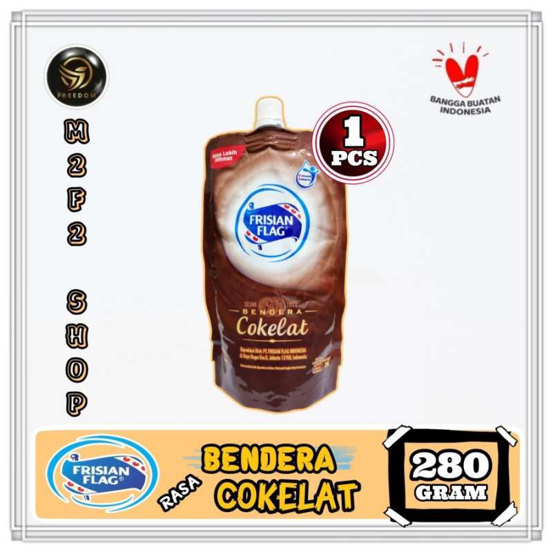 Promo Susu Bendera Frisian Flag Kental Manis Cokelat Pouch 280 gr