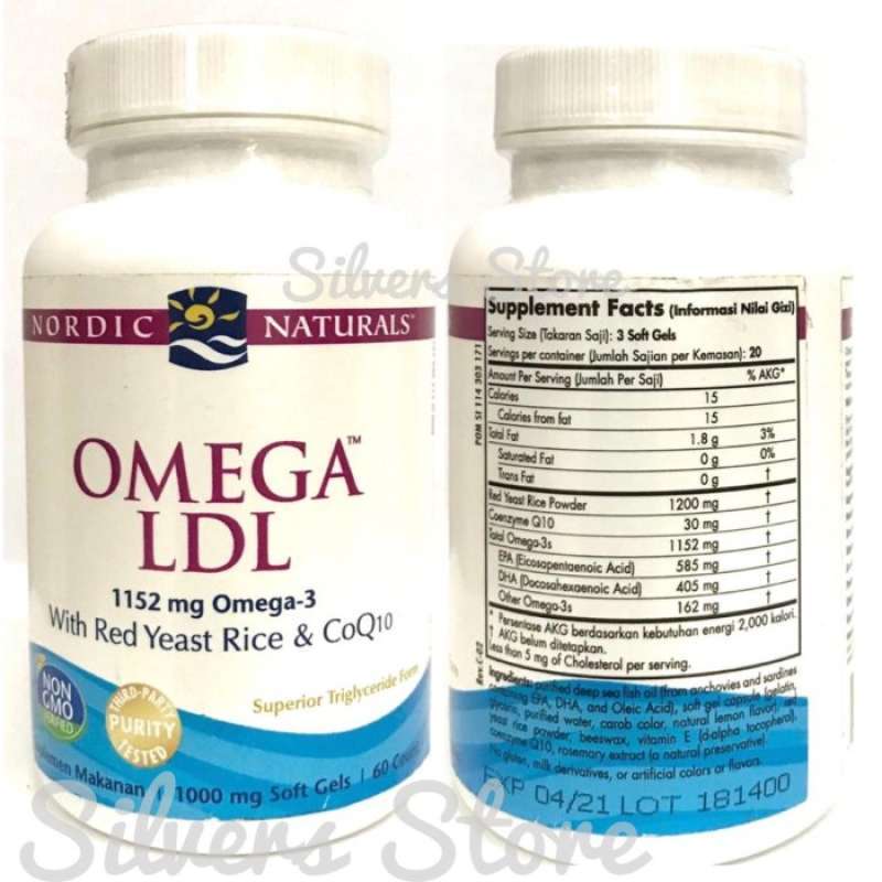 Promo Nordic Vitamin Omega 3 LDL Kolestrol Red Yeast Coenzyme Co Q10