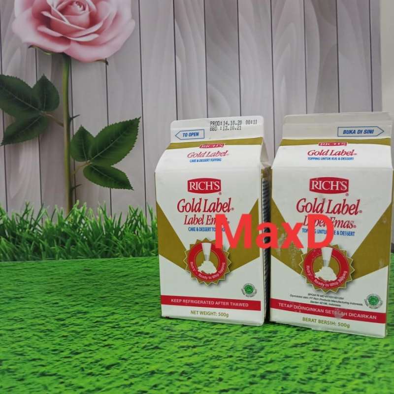 Jual Rich's gold label topping cream 500 gr (khusus gojek/grab ) di