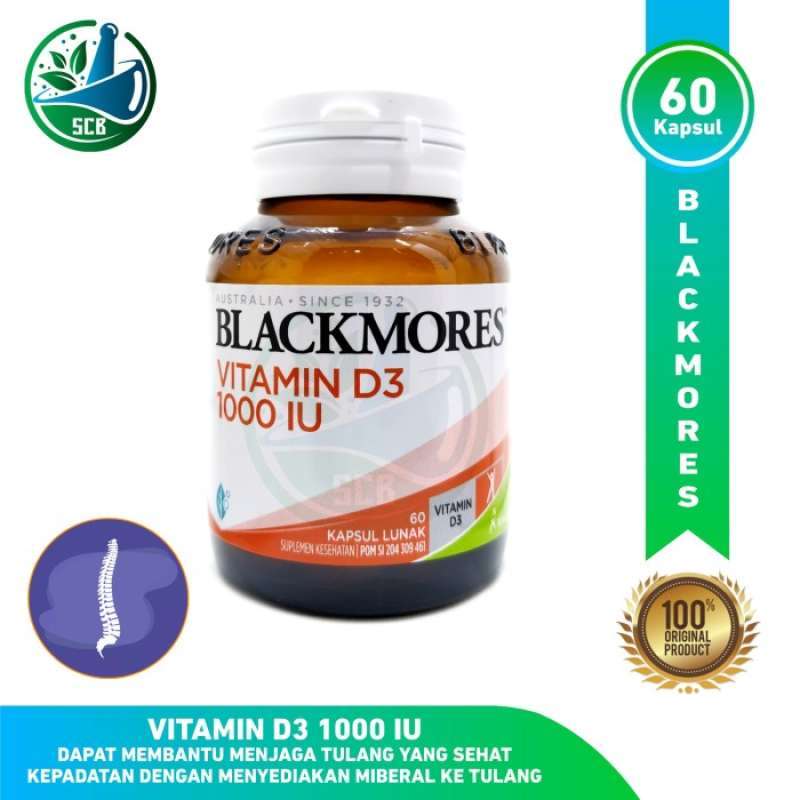 Jual Blackmores Vitamin D3 1000 Iu Vitamin D 1000iu Isi 60 Kapsul Di