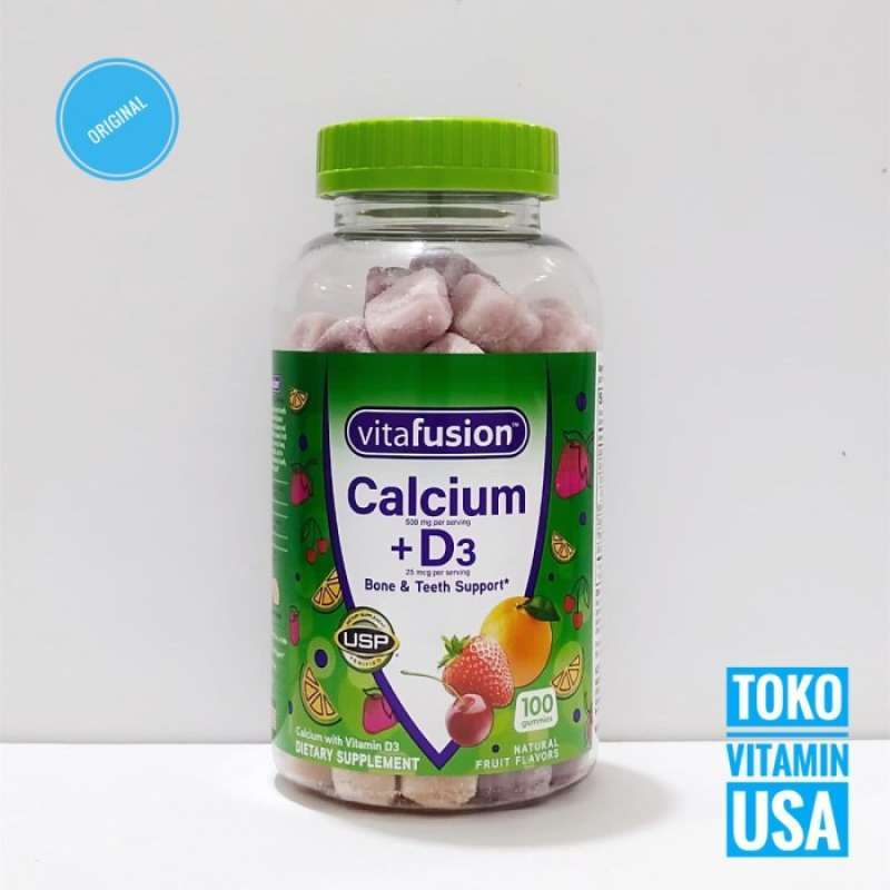 Promo VitaFusion Calcium Plus Vitamin D3 100 gummy Diskon 33 di Seller