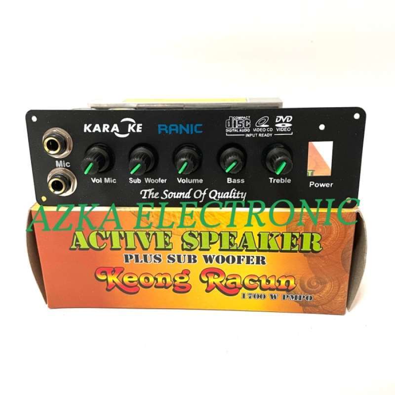 Promo Kit Power Amplifier Speaker Aktif Stereo Plus Subwoofer 1700W