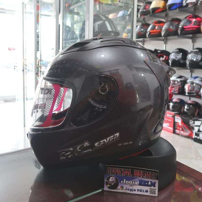 Jual KYT RC7 SOLID Gunmetal original kyt di Seller Jogja HELM