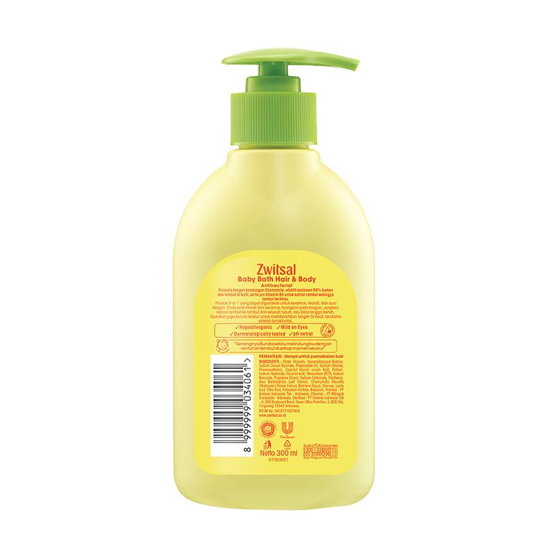 Jual Zwitsal Anti Bacterial Baby Bath Hair & Body [300 mL