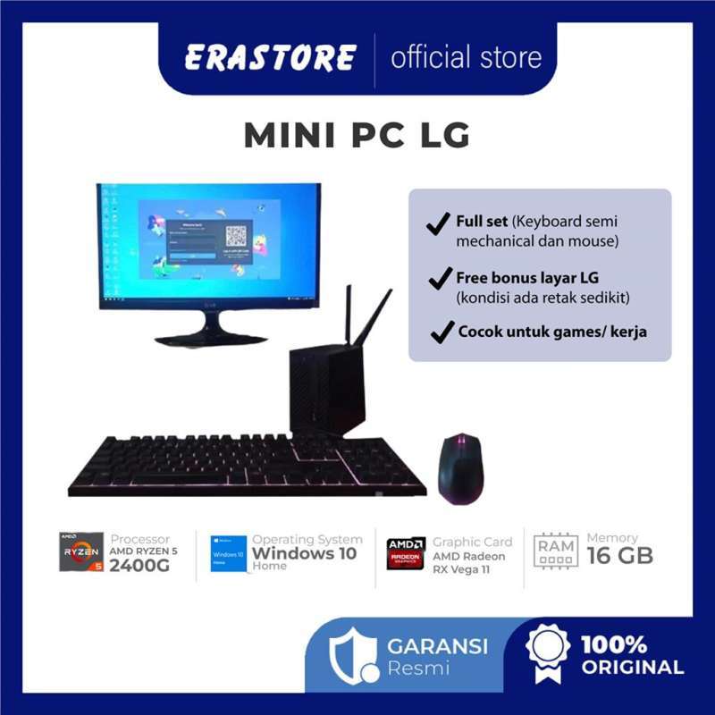Jual Lg Pc Mini W10 Amd Ryzen 5 2400g Radeon Vega Graphics Ram 16gb Di ...