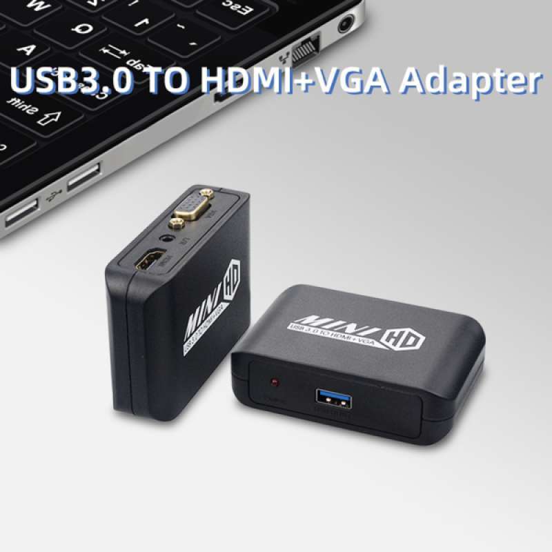 Jual Usb 3.0 To Hdmi Vga Adapter Video Converter Dual Display Output ...