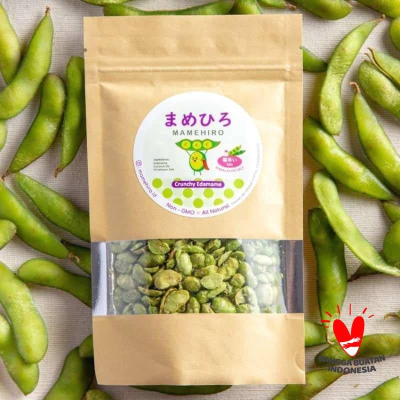 Jual MAMEHIRO Crunchy Edamame Himalayan Salt 75gr Snack Tinggi
