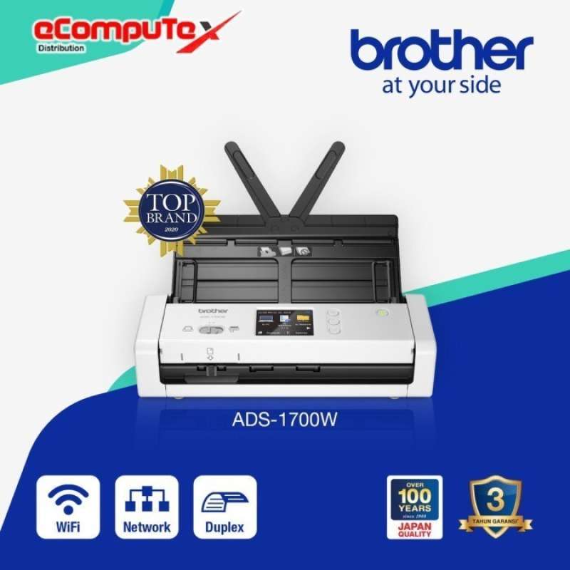 Jual SCANNER BROTHER ADS 1700W / SCANNER ADS1700W 25PPM WIFI ADF 20