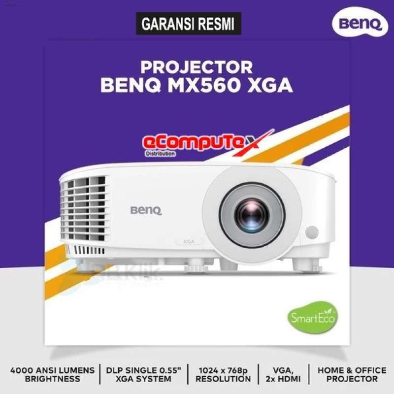 Jual Proyektor Benq Mx560 Dlp Xga 4000 Lumens / Projector Mx 560 Hdmi