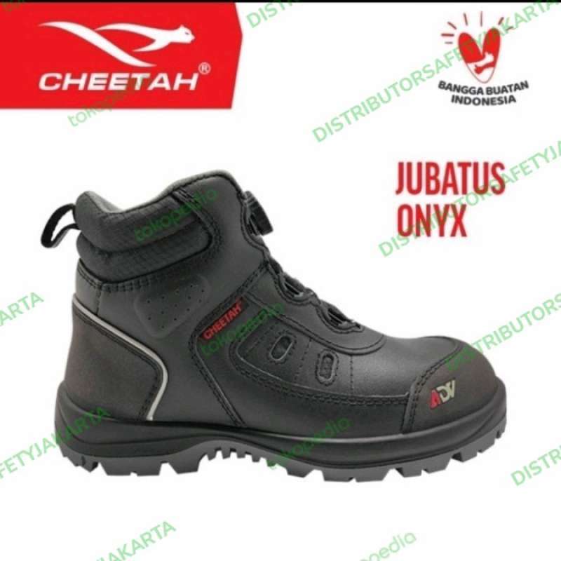 Jual Sepatu Safety Cheetah 6112 Jubatus Onyx Hitam Terbaru Di Seller