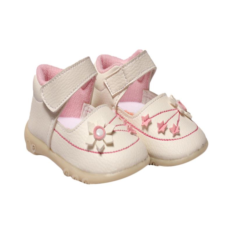 Jual Happy Baby Shoes Bunga Bunyi Sepatu Bayi - Putih di Seller HAPPY
