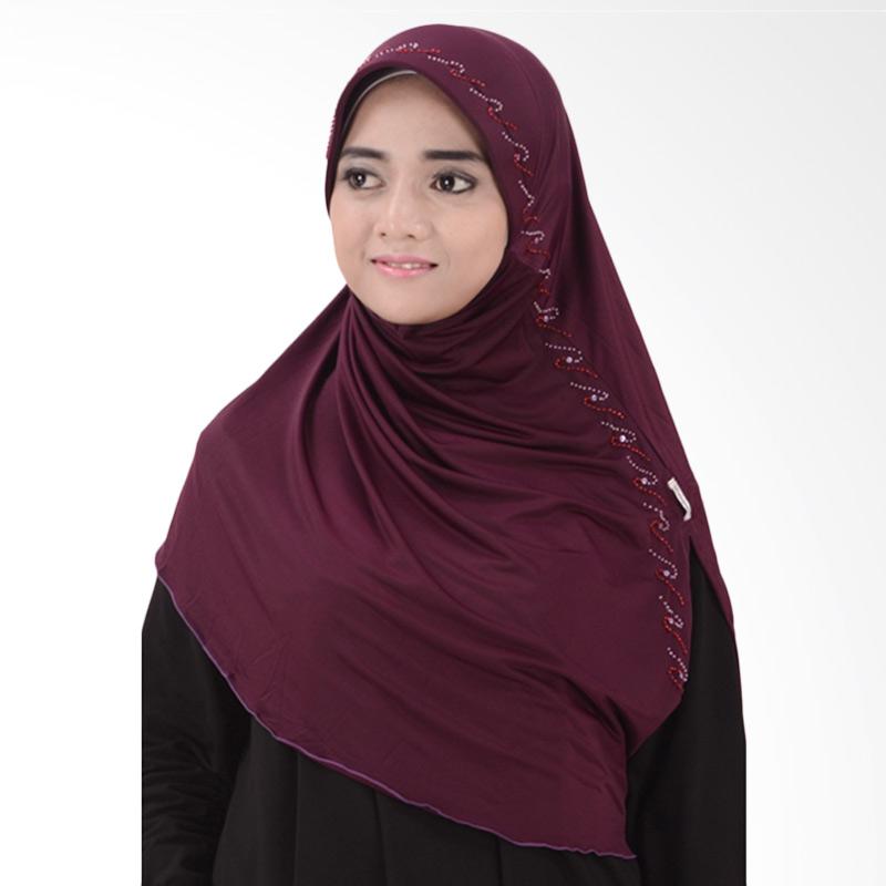 Jual Atteenahijab Nabila Reysa Jilbab  Instant Ungu  Tua  