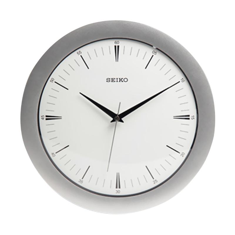 Jual SEIKO QXA137E Wall Clock Jam Dinding Grey [30 cm] di Seller