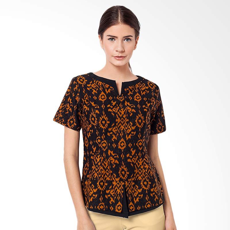 jual asana tenun batik blouse batik wanita black jual asana tenun batik blouse batik wanita black
