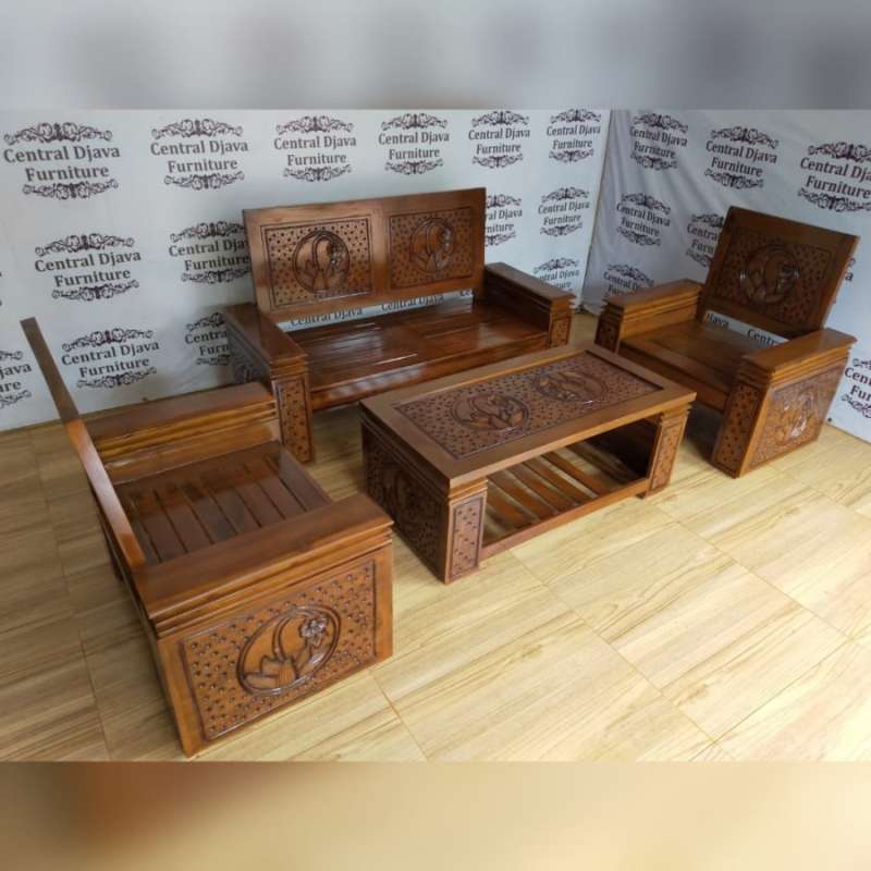 Bangku Kayu Jati Minimalis : Kursi Tamu Minimalis Kayu ...