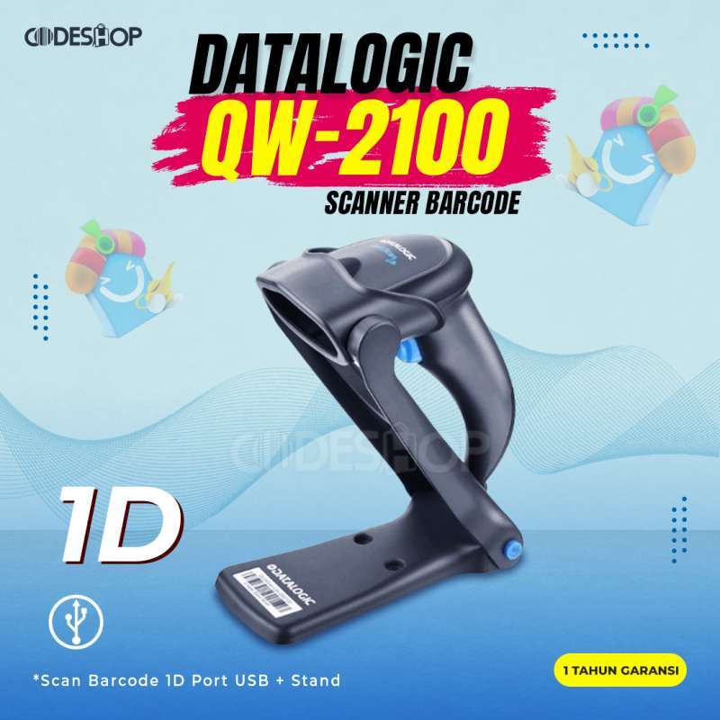 Jual BARCODE SCANNER DATALOGIC QW2100 QW 2100 1DIMENSI ORIGINAL di