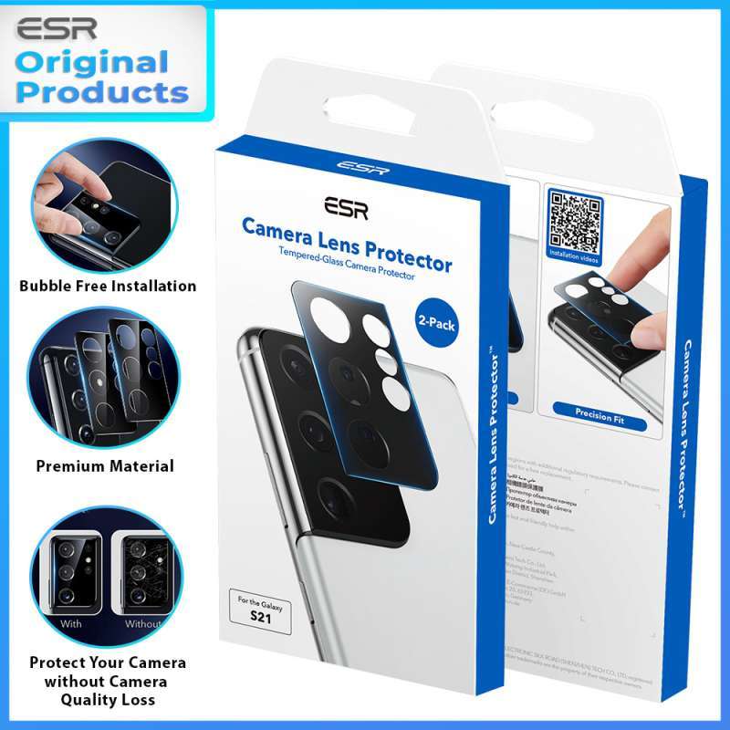 Jual ESR Camera Lens Screen Protector for Samsung Galaxy S21 Ultra S21 Plus S21 Original Black