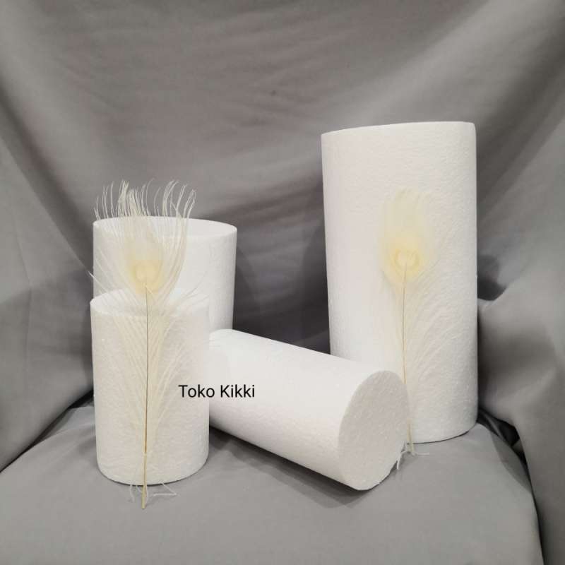 Jual Tabung T20 D15 cone dummy Cake styrofoam gabus sterofoam di Seller Toko Kikki Tegal
