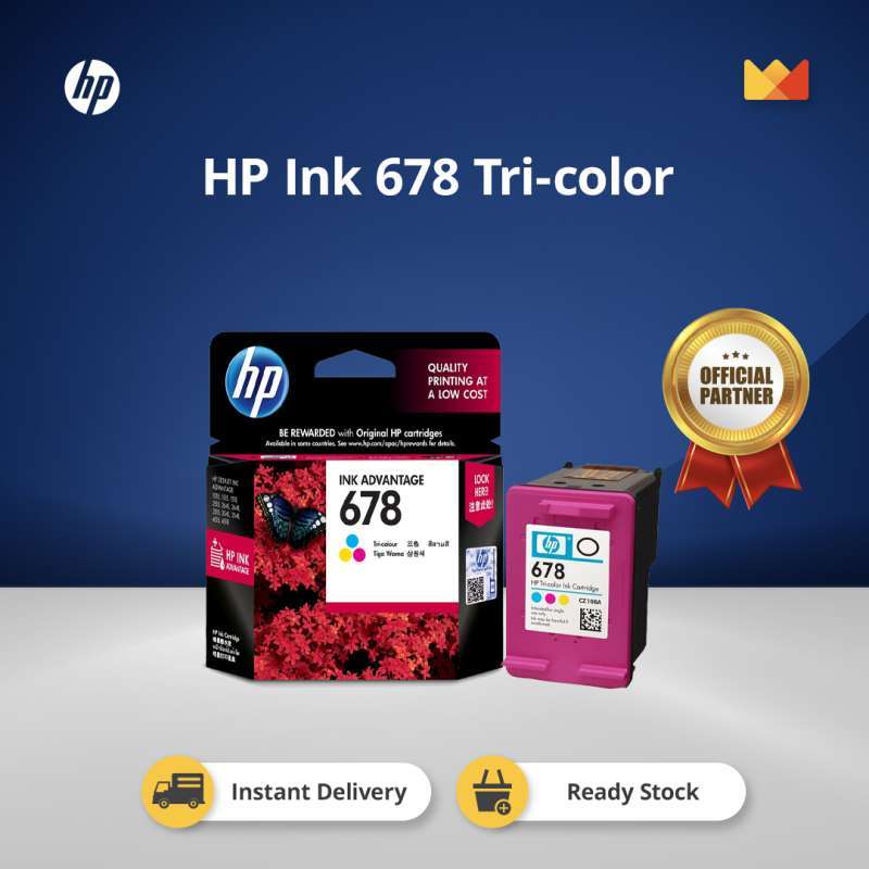 Jual Hp 678 Tricolor Ink Advantage Cartridge [cz108aa] Di Seller Elit