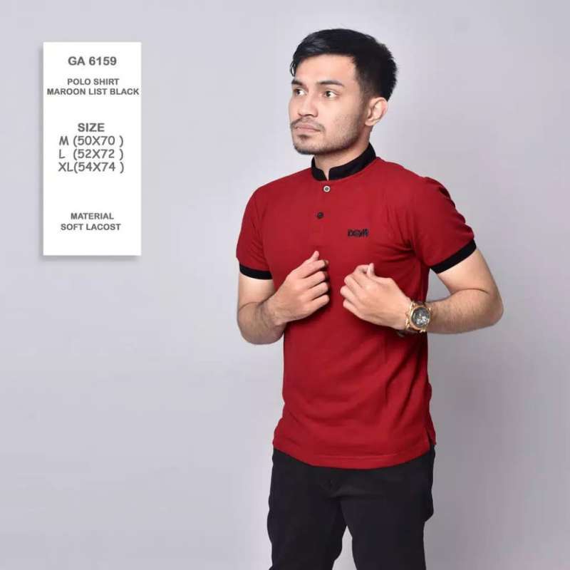 Jual FASHION RAMADHAN MUSLIM PRIA KEKINIAN Kaos Polo Kerah Sanghai