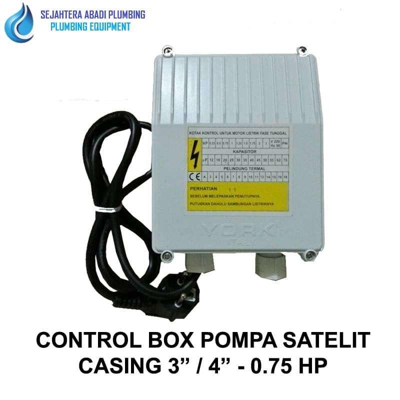 Jual CONTROL BOX - 3 - 4 INC - 0.75 HP - 220V - POMPA SATELIT - YORK di ...