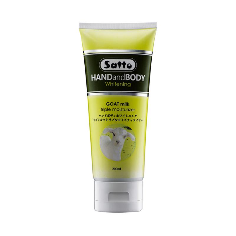 Jual Satto Hand & Body Whitening Goat Milk Triple