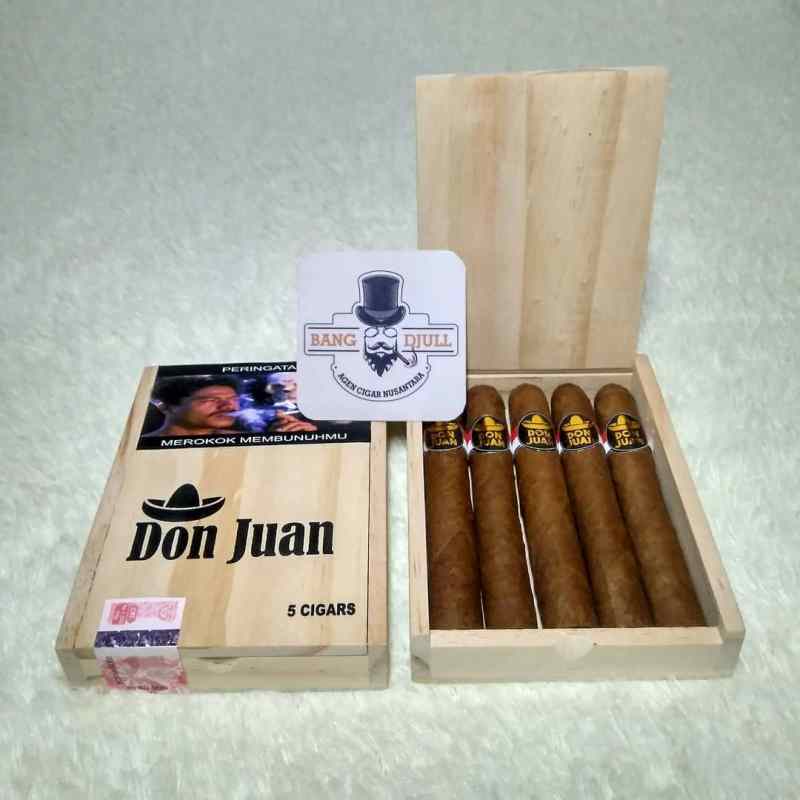 Jual Cerutu Don Juan Cigar Box Kayu isi 5 Cerutu / Cerutu Anak ...