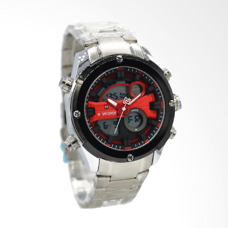 Jual Naviforce Stainless Steel Jam tangan Pria - Silver 
