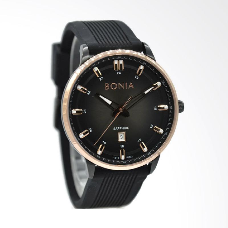 Jual Bonia Jam Tangan Pria - Hitam Rosegold BNB10332-1732 