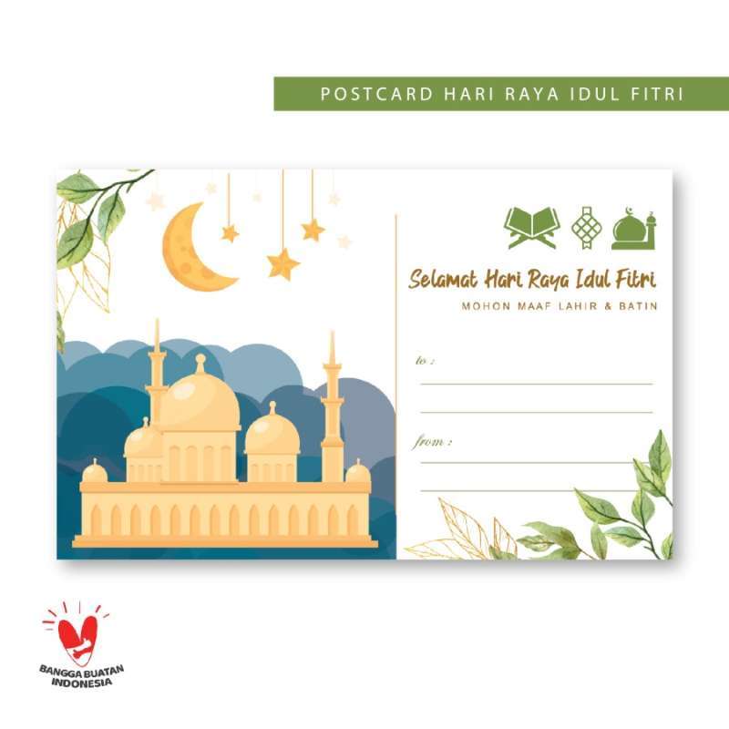 Sunting Kartu Ucapan Lebaran