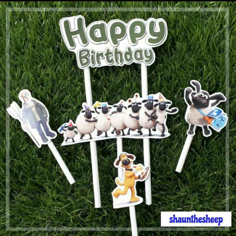 Jual topper hiasan tusukan nasi tumpeng kue cake kue ulang tahun happy