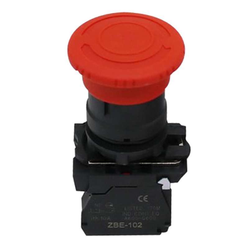 Jual 22mm Emergency Stop Mushroom Head Push Button Switch Waterproof ...