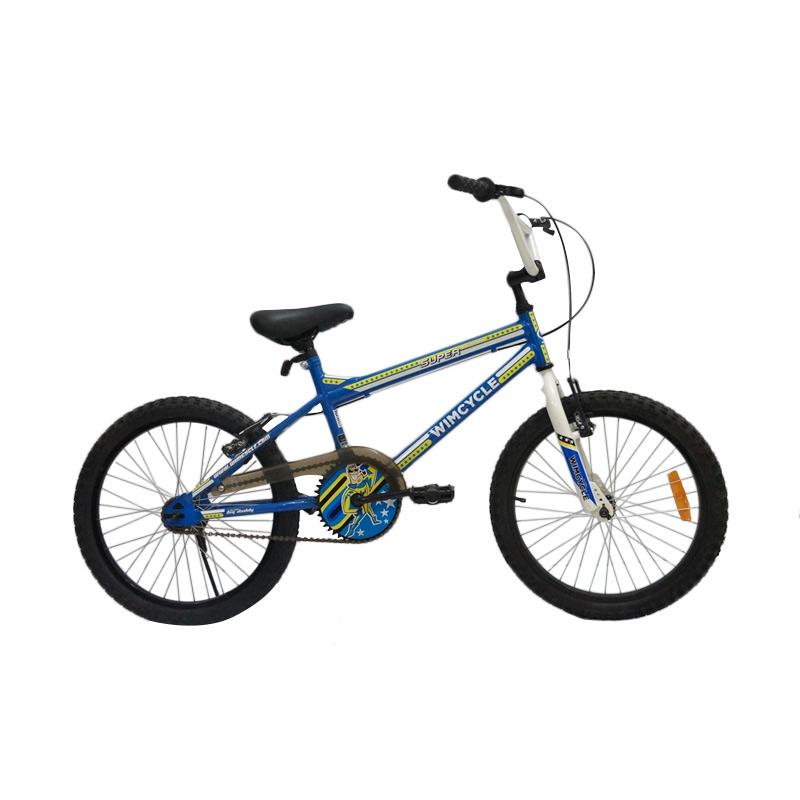 Jual WIMCYCLE  Super Big Daddy BMX Sepeda  Anak  Biru 20  