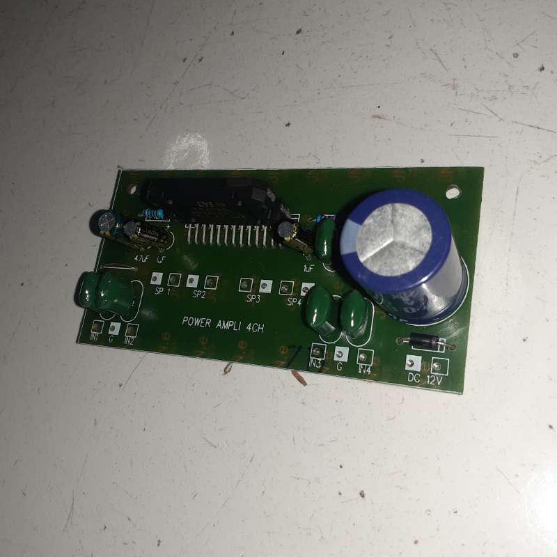Jual Kit Power Ampli BTL 4CH TDA7386 TDA7388 DC12V / TDA 7386 / TDA ...