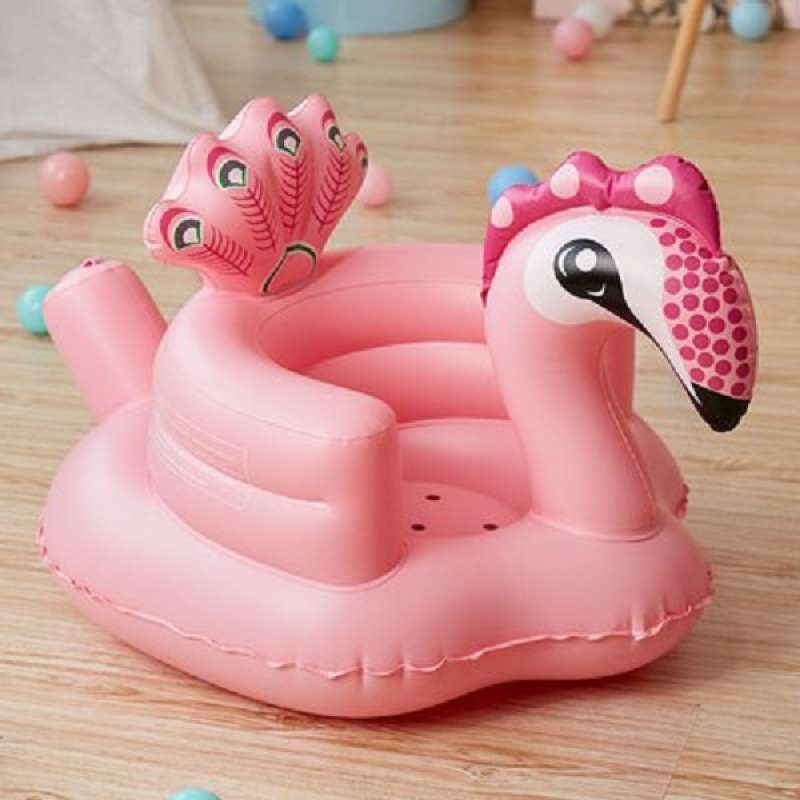 Promo Sofa Tiup Kursi Pompa Merak Tempat Duduk Bayi Balon Infant Seat Kxsc006 Pink Diskon 36