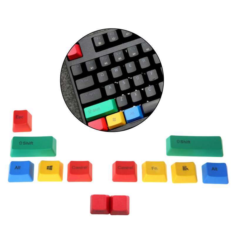 Promo Upgraded PBT Pudding Thick RGBY Keycaps for Mechanical Keyboards A Diskon 23 di Seller
