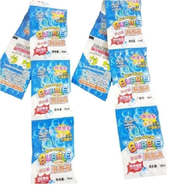 Promo Bubble Liquid Concentrate Refill bubble refill Gelembung sachet isi 5pcs Diskon 3 di