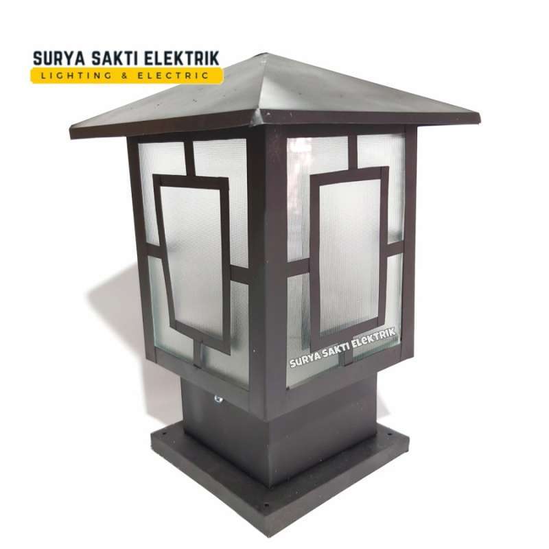 Promo LAMPU HIAS TAMAN MINIMALIS PAGAR OUTDOOR KOTAK PREMIUM QUALITY