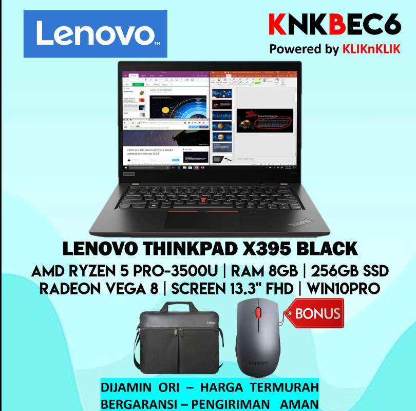â Lenovo Thinkpad X395 Ultrabook - Black [amd Ryzen 5 Pro 3500u Ram 8gb