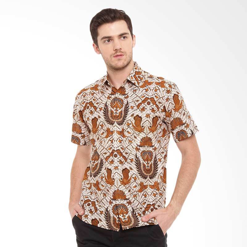 Jual Batik Agrapana Print Prabawa Lengan Pendek Kemeja  