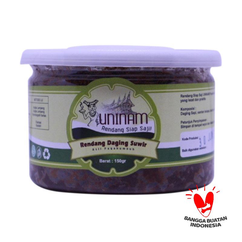 Jual Makanan Kaleng Siap Saji jual uninam rendang daging suwir makanan siap saji 150 g Jual Makanan Kaleng Siap Saji jual uninam rendang daging suwir makanan siap saji 150 g