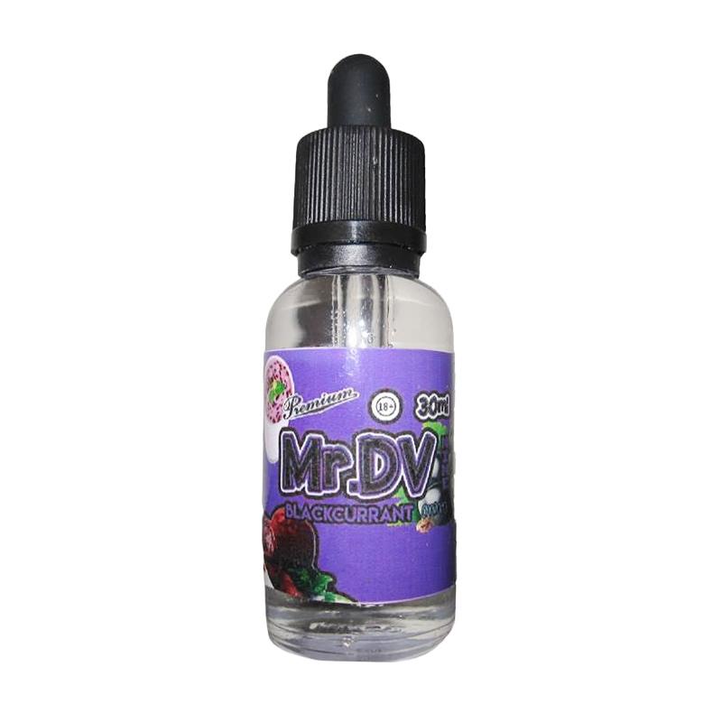 Promo Mr DV9 Blackcurrant Mint Non Nicotine Liquid Vape 30 ML Diskon